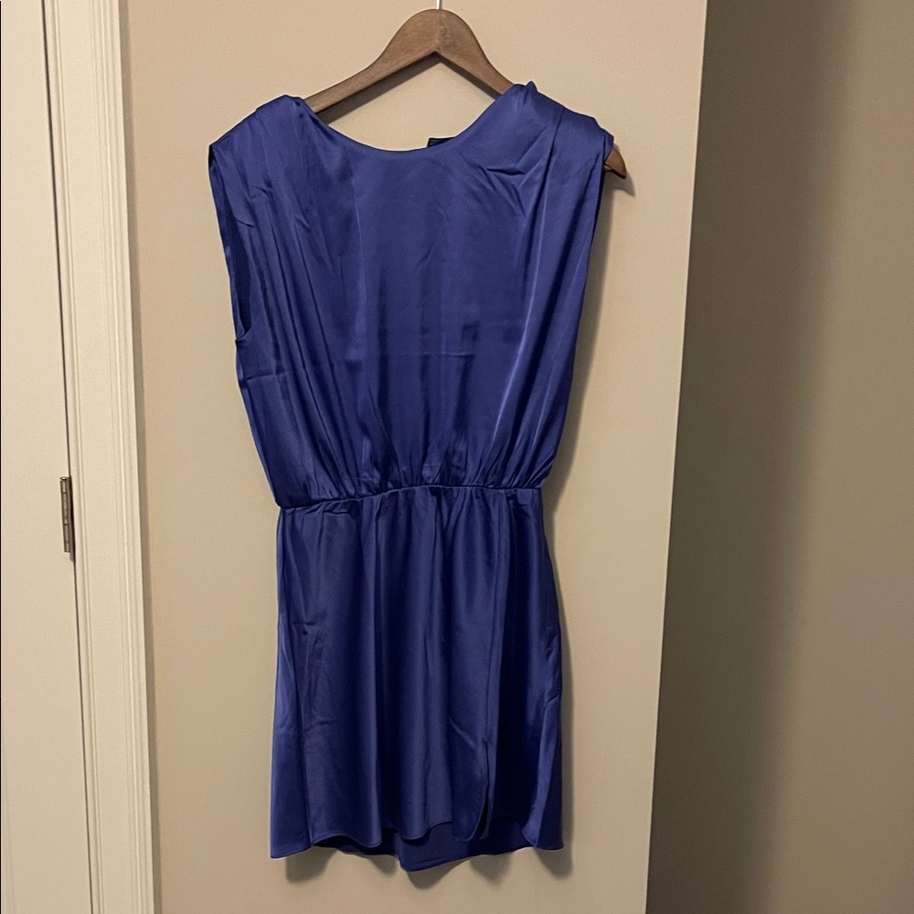 Astr Sapphire Blue Sleeveless Mini Dress